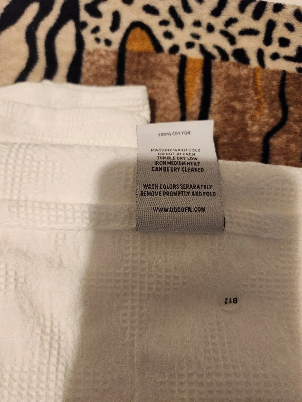 Docofil White Textured Made In Portugal 100% Cotton King Size Shams (2)